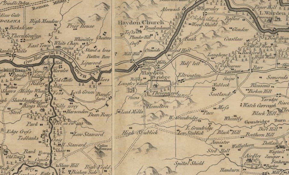 Map of Haydon Bridge