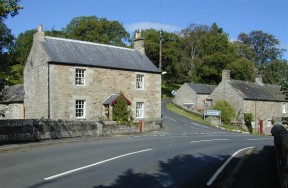 The road thru Whitfield to Haltwhistle